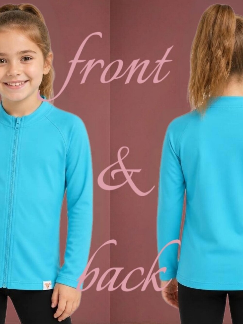 Shark Tank swimzipswimsuit rashguard Girls 10-12
